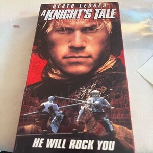 Heath Ledger A Knights Tale VHS tapese